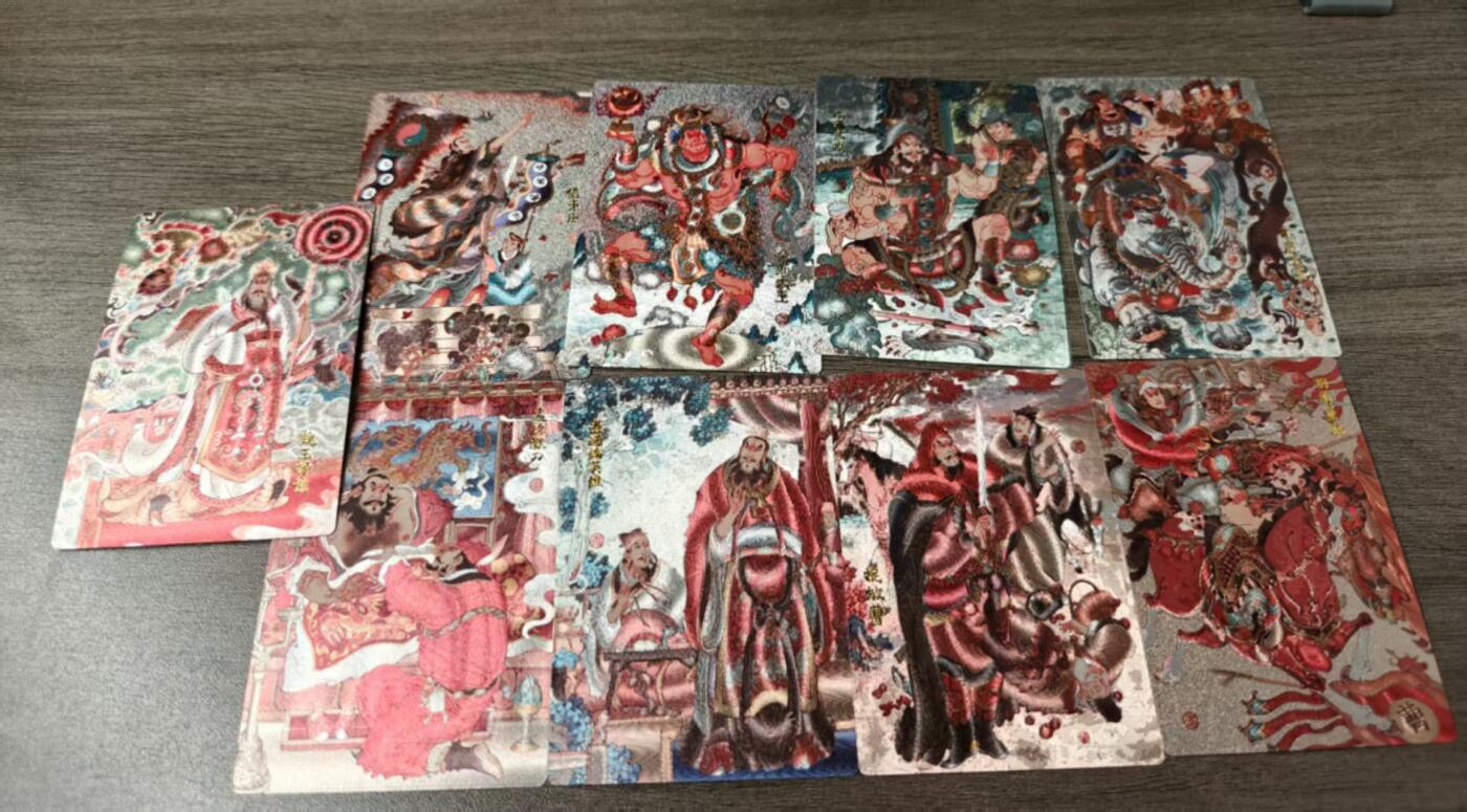 龙虎卡牌第48场 （无佣金，满120包邮，欢迎送拍，摩点开车） 粗闪15张  昆仑万象  陈岱青三国（三英战吕布 +三巨头 +三蛮王+借东风+曹操故事）