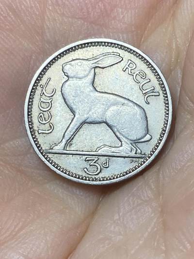 2025年第七十四场(总第一百场）外国好品散币(免佣金) - 爱尔兰🇮🇪1962年3便士(共和国时期第一套第二版)