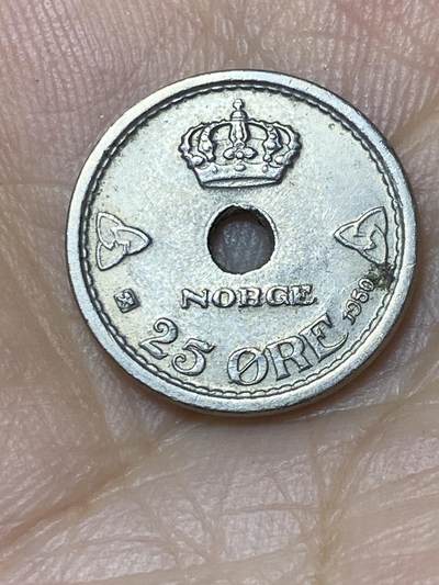 2025年第七十四场(总第一百场）外国好品散币(免佣金) - 挪威🇳🇴1950年25欧尔(哈康七世第四版关门年)