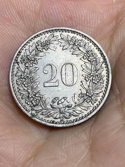 2025年第七十四场(总第一百场）外国好品散币(免佣金) - 早期高价年份好品–瑞士🇨🇭1884年20生丁