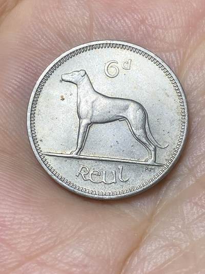 2025年第七十四场(总第一百场）外国好品散币(免佣金) - 爱尔兰🇮🇪1961年6便士(共和国时期第一套第二版)