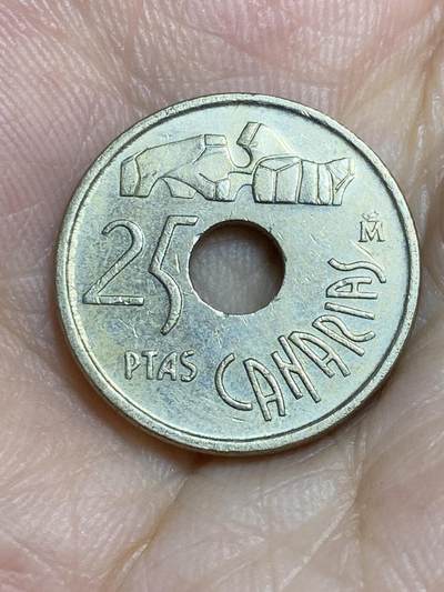 2025年第七十四场(总第一百场）外国好品散币(免佣金) - 西班牙🇪🇸1994单年份25比塞塔(加那利群岛纪念币)