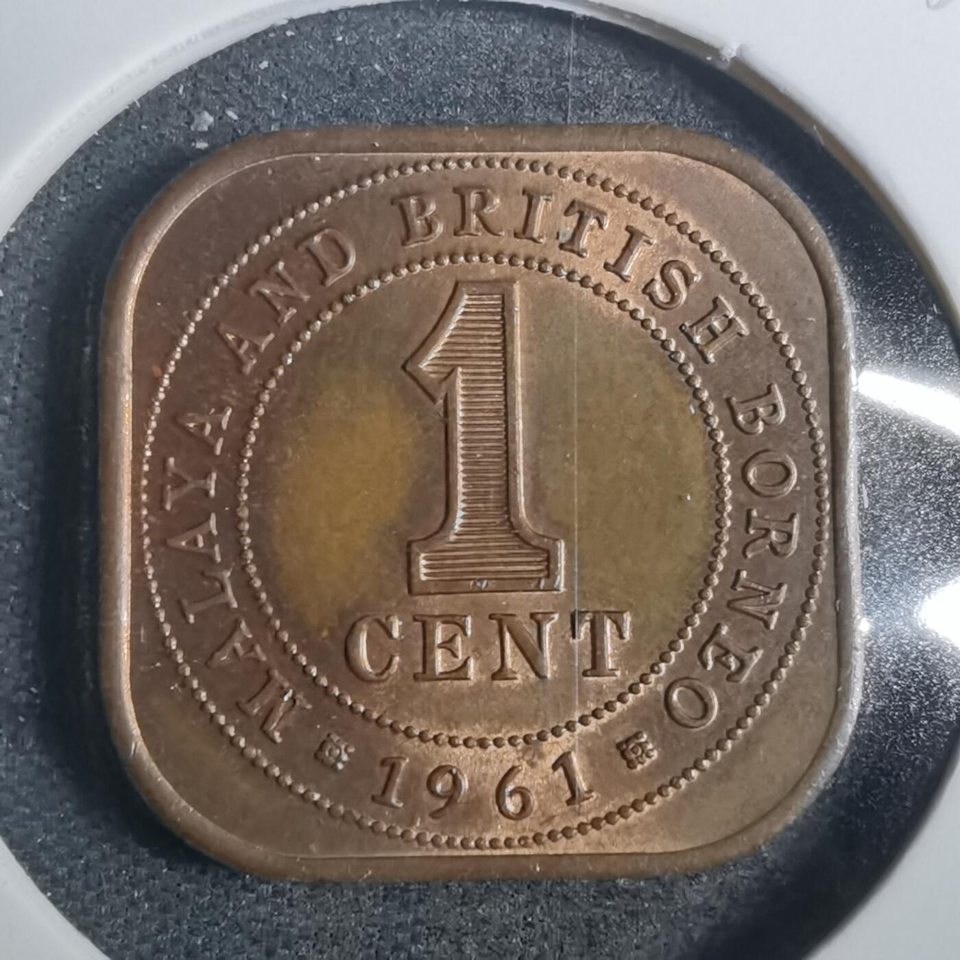 沼泽如烟--第803场 英属马来亚婆罗洲1961年一分