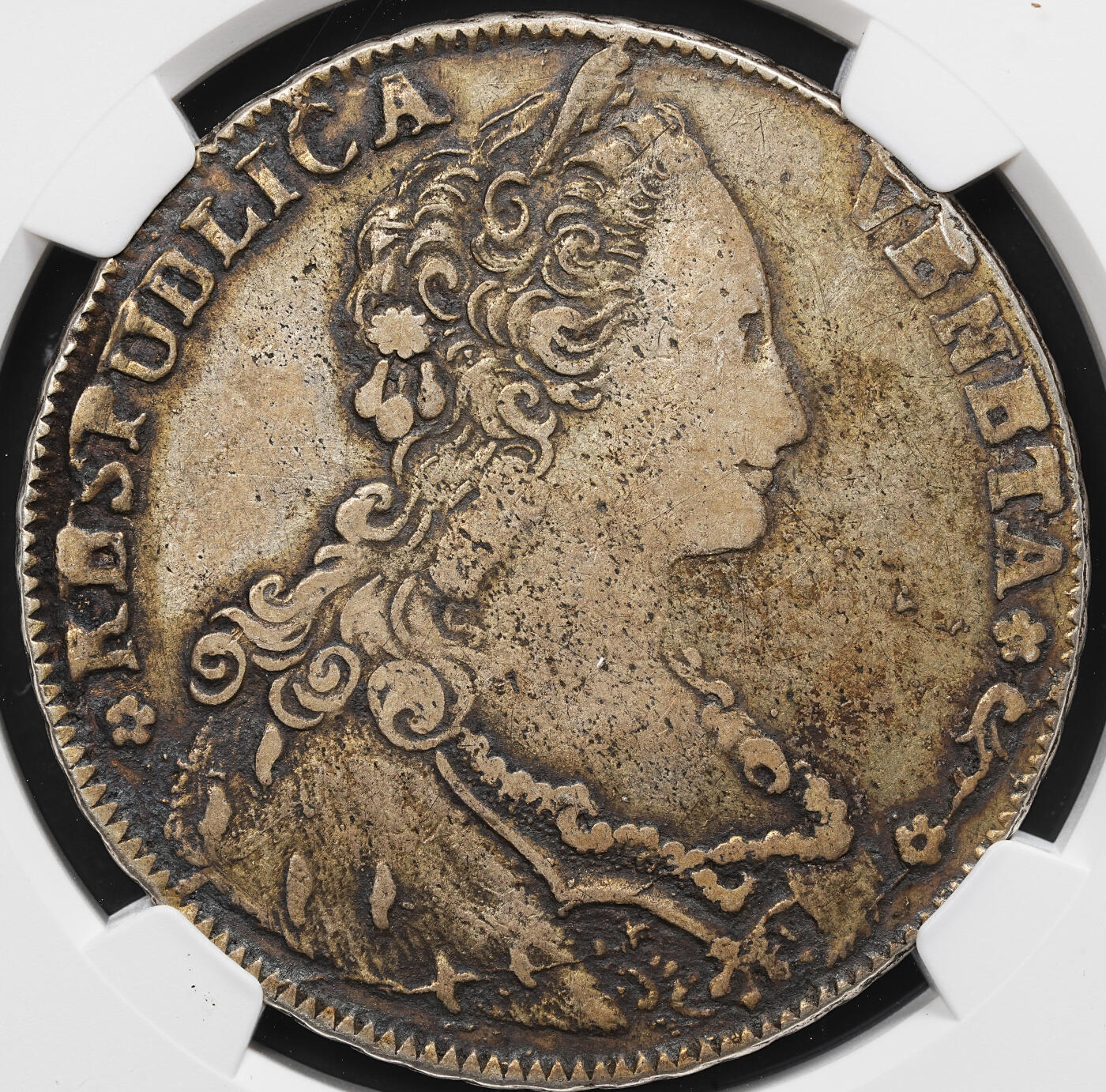 修遠堂世界钱币第七十九期 NGC VFD 1791年威尼斯共和国1泰勒大银币 原味状态