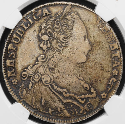 修遠堂世界钱币第七十九期 - NGC VFD 1791年威尼斯共和国1泰勒大银币 原味状态