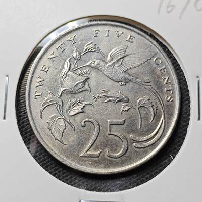 KK钱币收藏小铺 第316期 2月预留时间 周末发货 - 1984牙买加25分 蜂鸟