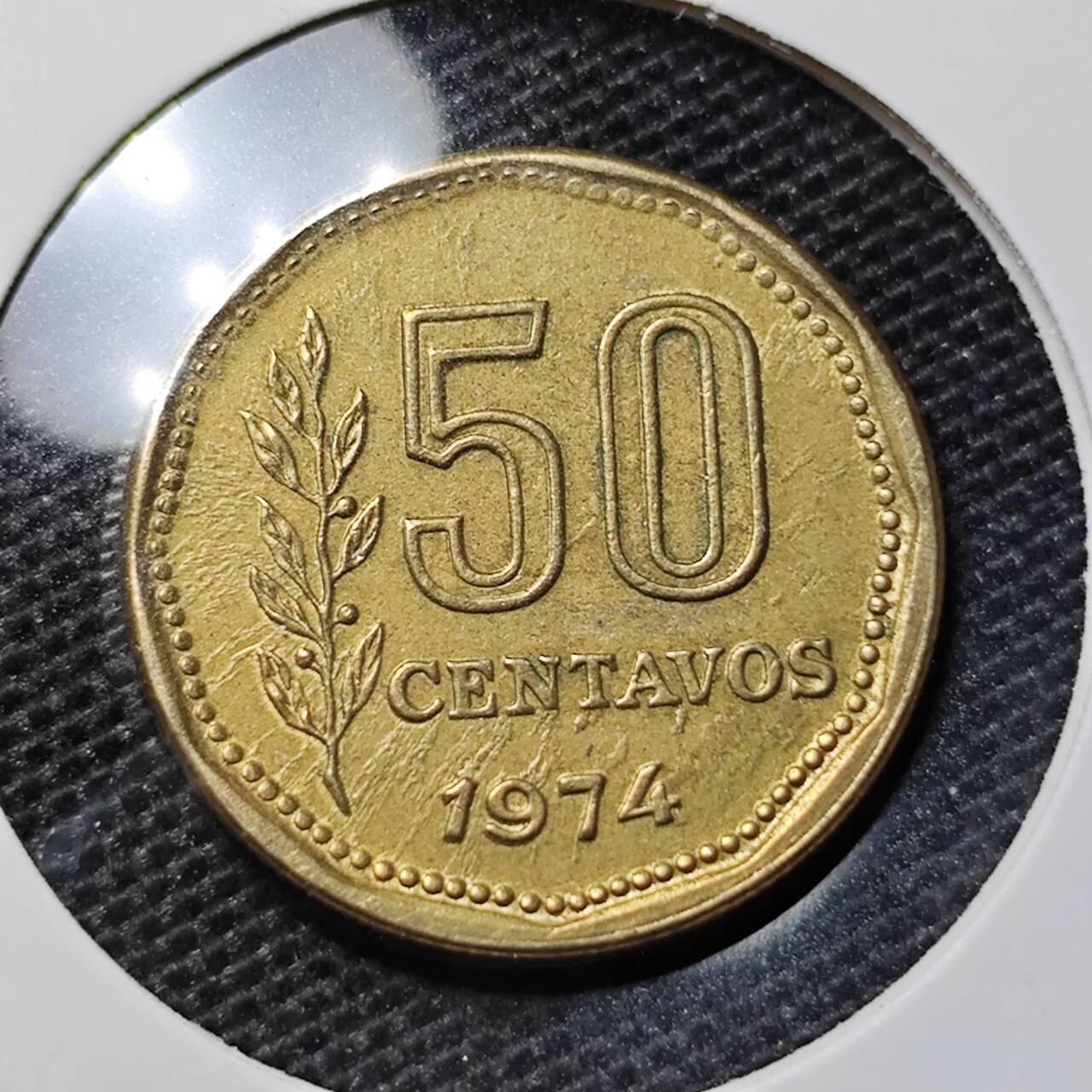 KK钱币收藏小铺 第316期 2月预留时间 周末发货  1974阿根廷50分