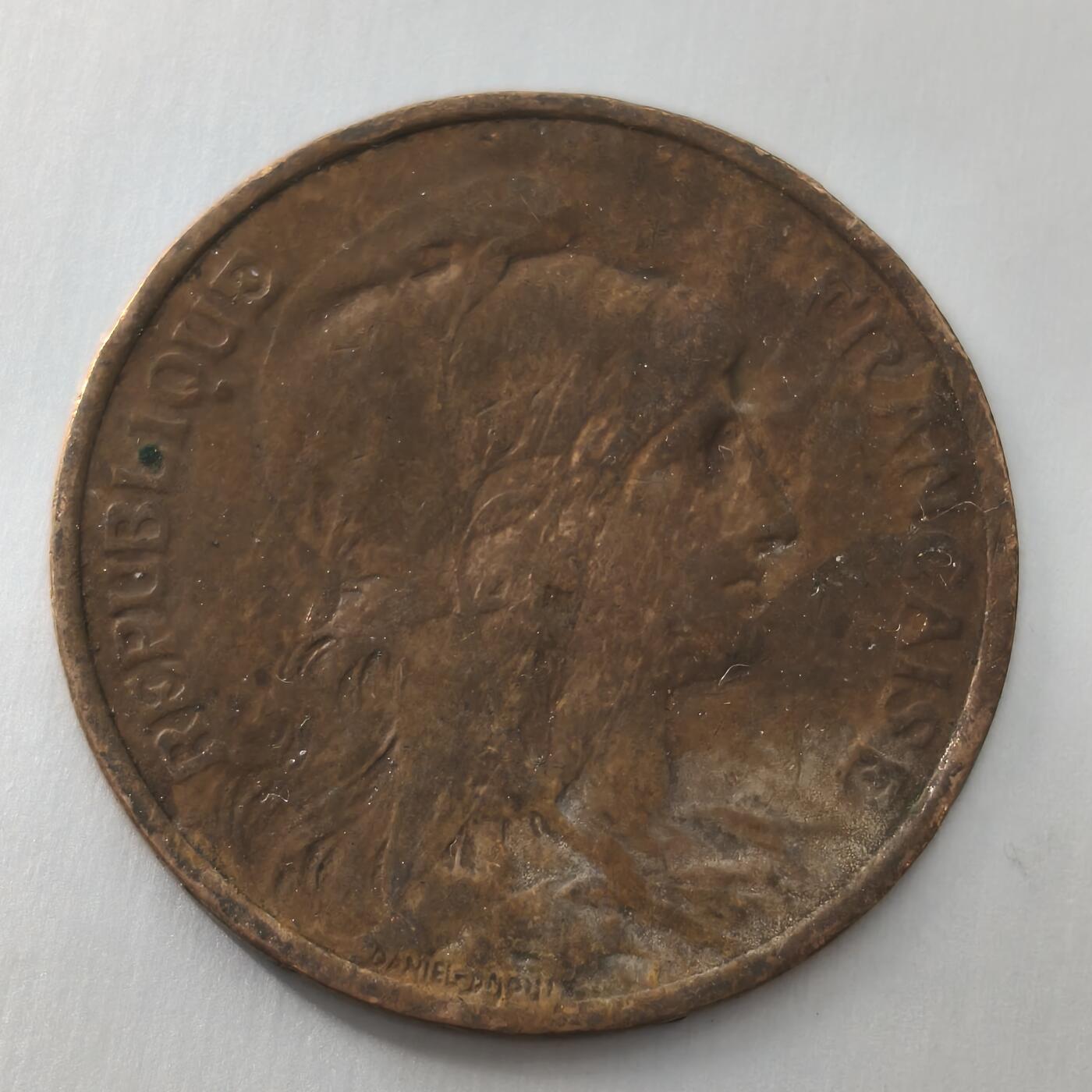 Krab外币市集Vol.23 法国1911年5分