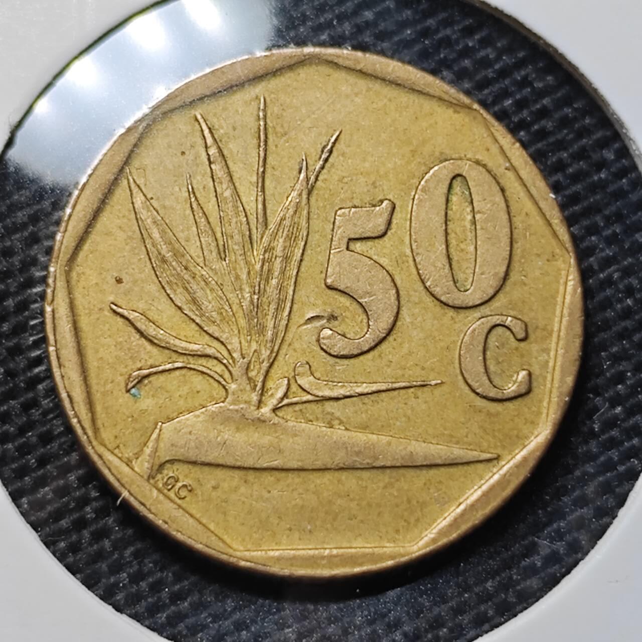 KK钱币收藏小铺 第316期 2月预留时间 周末发货 1992南非50分 