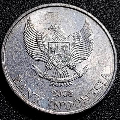 泉币菌-第69场-精品欢乐场-第2场 / 福利放送，感谢大家一直以来的支持。68-72场中，凡拍中15单及以上者，非偏远地区购买者，其所购所有商品满30包邮。       （特别说明：偏远地区包邮条件除满足购满15单及以上外，内蒙古、青海、西藏、宁夏需要满48包邮，新疆、西藏需要满68包邮。） 印度尼西亚500卢比铜币 鹰徽 茉莉花