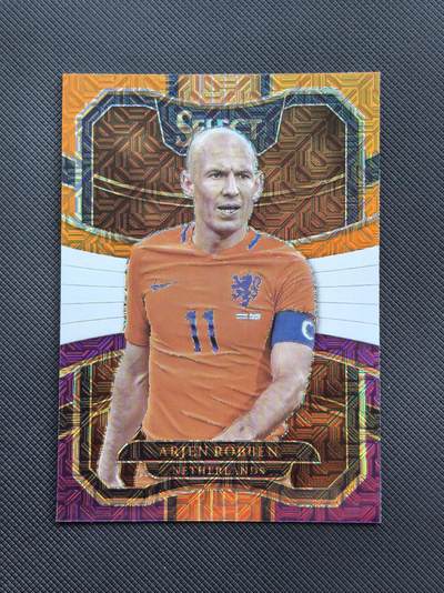 【博洋堂】卡牌拍卖专场第002期 - 2017-18 Panini Select系列 罗本 荷兰队 扎染特卡