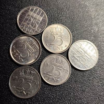 泉币菌-第71场-精品欢乐场-第4场 / 福利放送，感谢大家一直以来的支持。68-72场中，凡拍中15单及以上者，非偏远地区购买者，其所购所有商品满30包邮。       （特别说明：偏远地区包邮条件除满足购满15单及以上外，内蒙古、青海、西藏、宁夏需要满48包邮，新疆、西藏需要满68包邮。） - 荷兰币 6枚