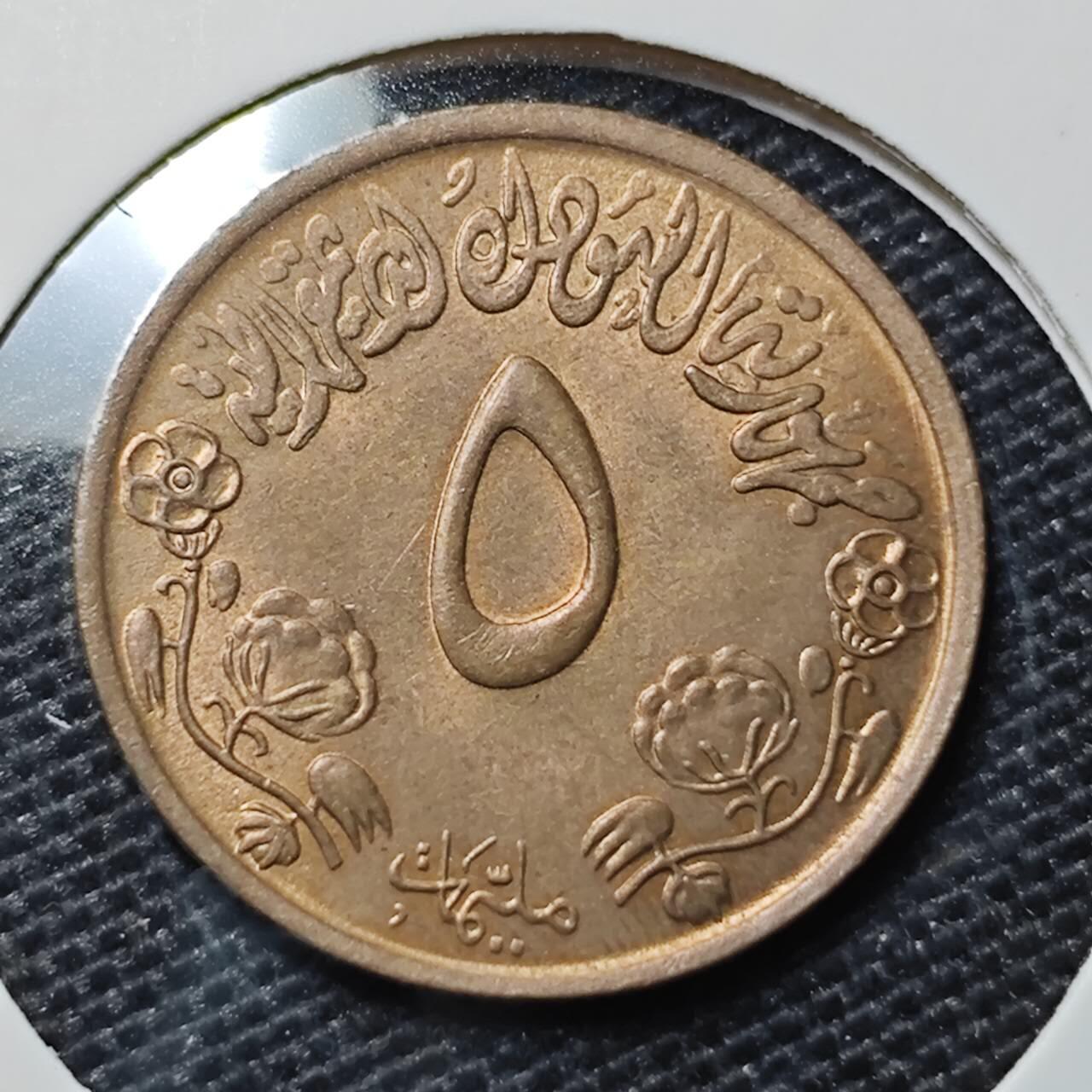 KK钱币收藏小铺 第316期 2月预留时间 周末发货 苏丹5米利姆 好品铜币