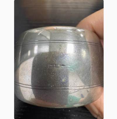 康怡轩钱币【银器 专场】第454期 - 欧洲古董纯银餐巾箍