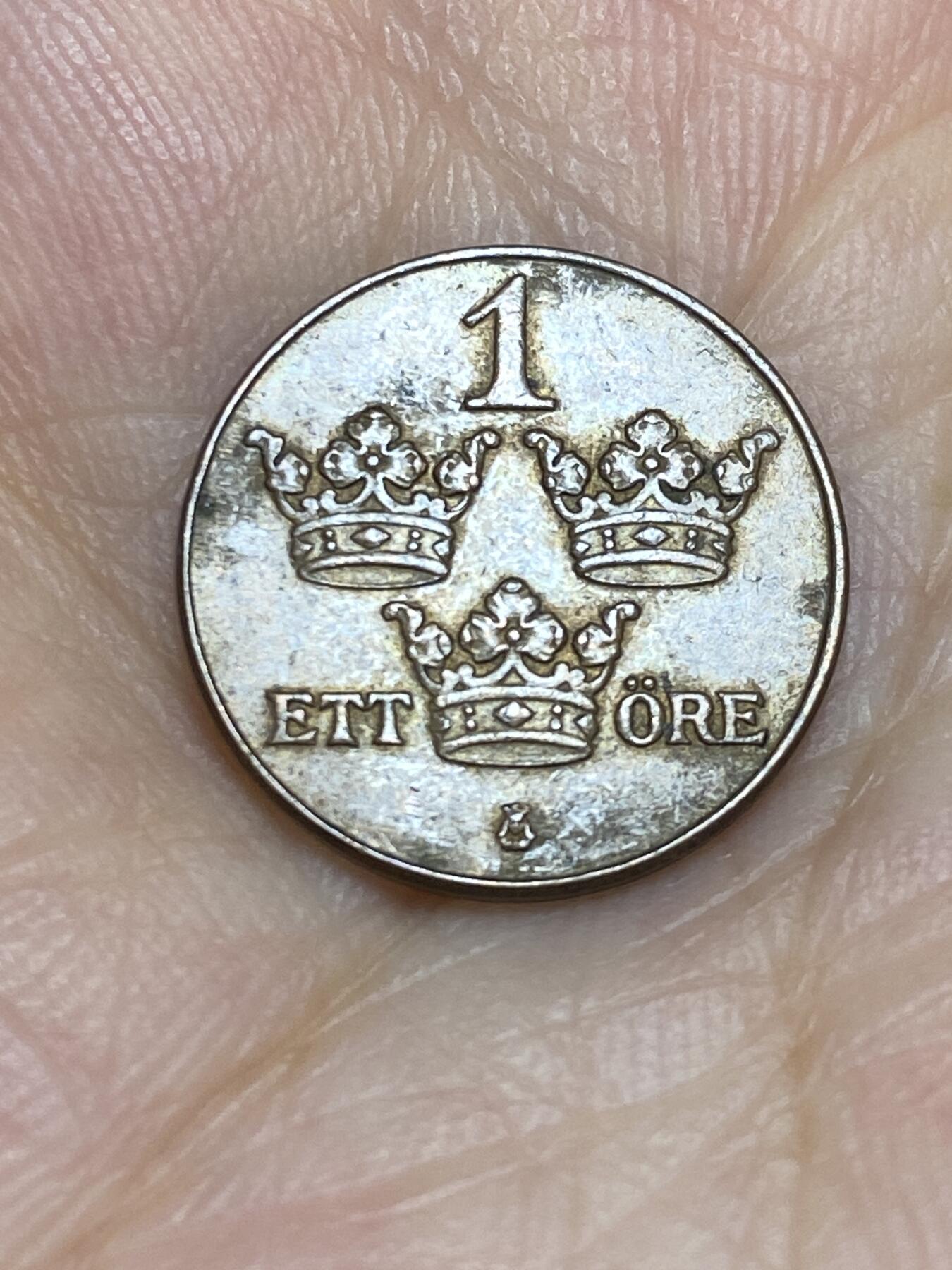 2025年第七十五场(总第一百零一场）外国好品散币(免佣金) 瑞典🇸🇪1931年1欧尔(古斯塔夫五世时期)