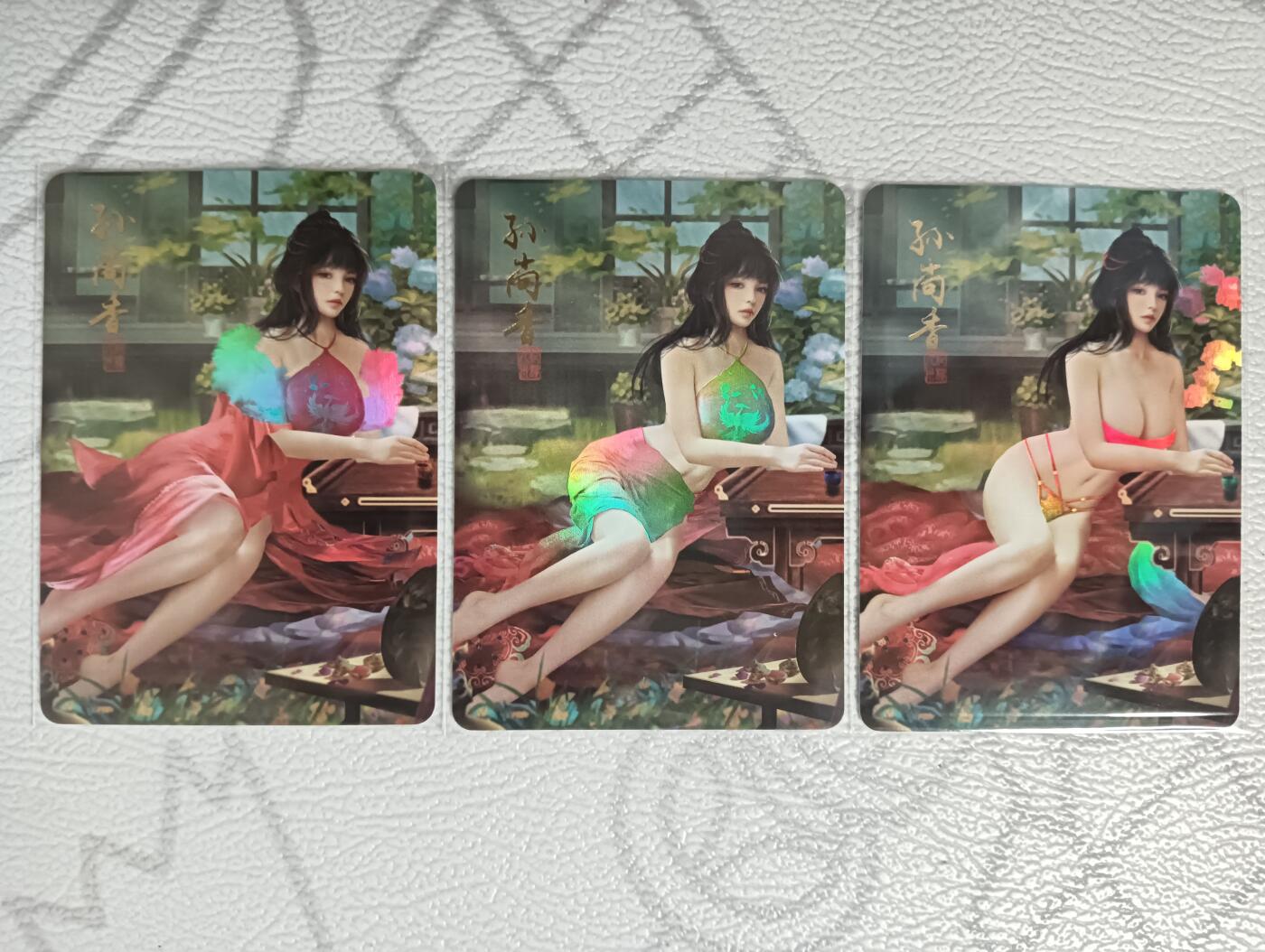 花开卡拍第33期（8月3号周日截拍，品控勿拍!!!拍品不寄存，运费5元，自制卡难免瑕疵，可能存在轻微撞角爆边等出厂瑕疵，品控介意勿拍！）