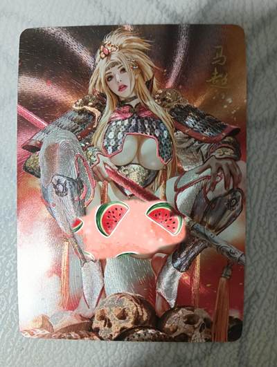 花开卡拍第33期（8月3号周日截拍，品控勿拍!!!拍品不寄存，运费5元，自制卡难免瑕疵，可能存在轻微撞角爆边等出厂瑕疵，品控介意勿拍！） - 燎原 三国姬 黑暗王朝 折光 马超