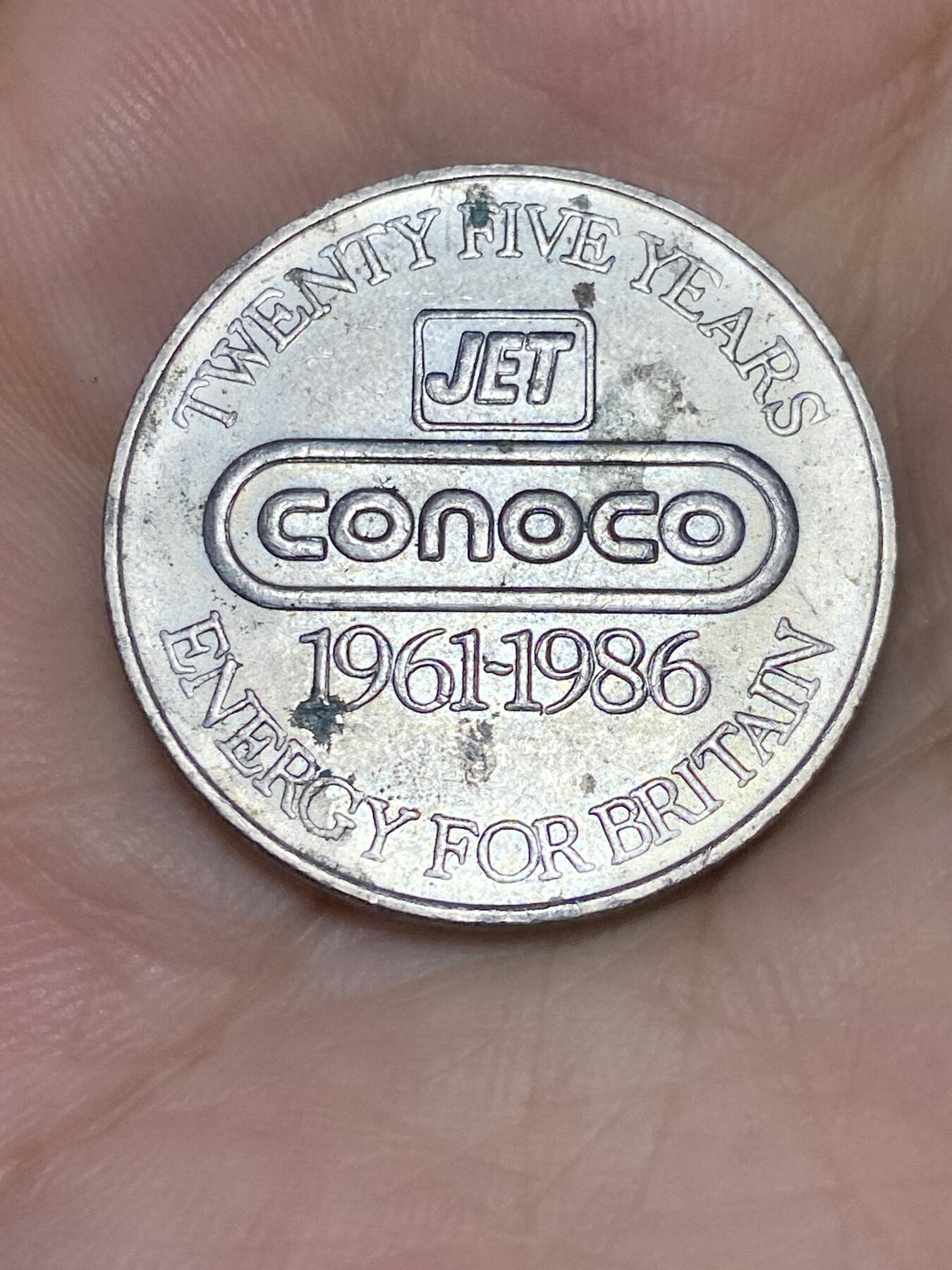 2025年第七十五场(总第一百零一场）外国好品散币(免佣金) 英国🇬🇧1986年纪念章(康菲石油为英国提供能源25周年纪念)