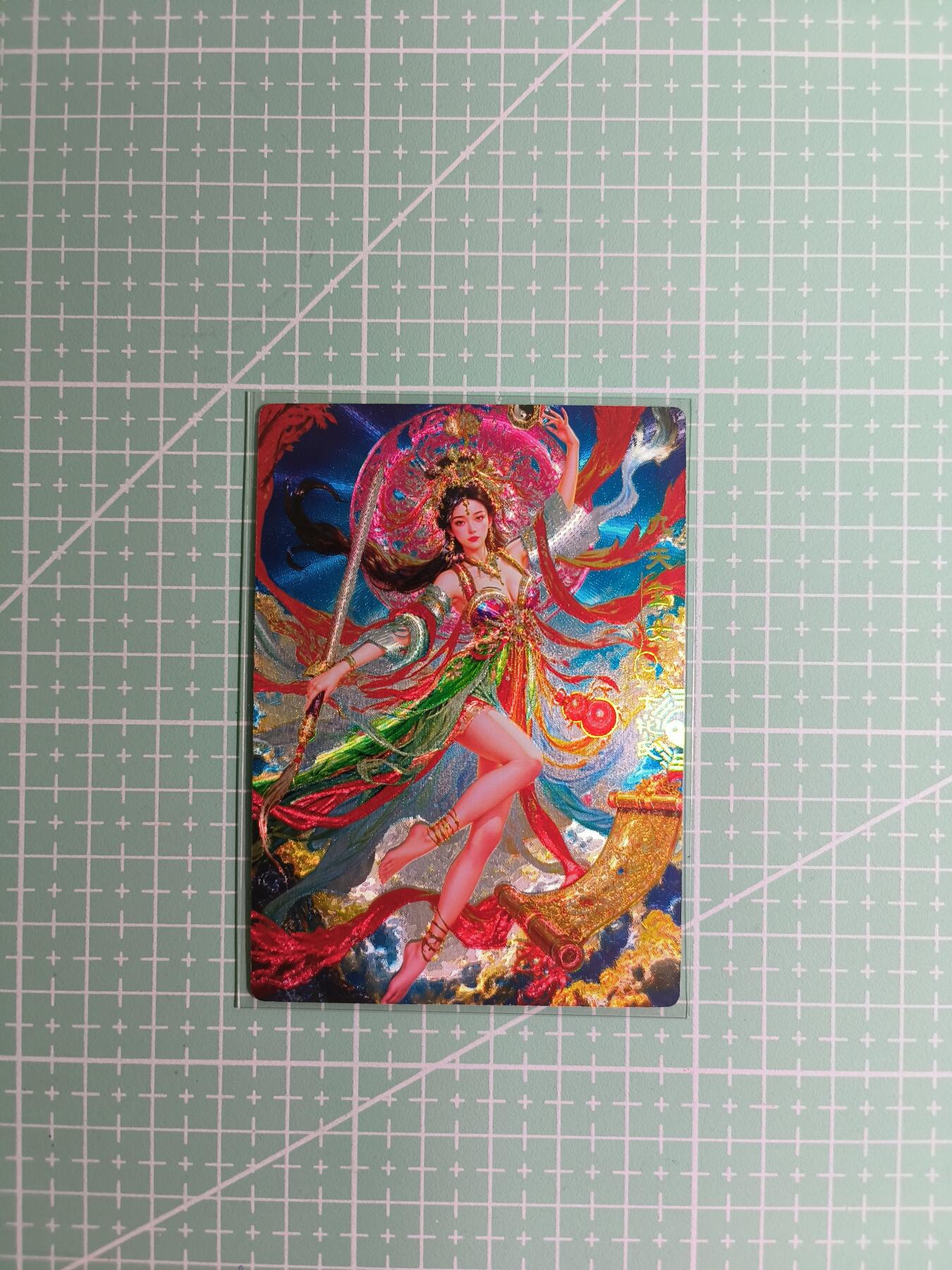 C先生卡牌 第8期 豪杰传亲签 西游姬亲签 卡德曼亲签 人间传亲签（品控显微镜勿拍！默认微瑕。持续收拍品中。。欢迎送拍） 【粗闪】奇点卡牌《玄灵谱》九天玄女·玄牝氏