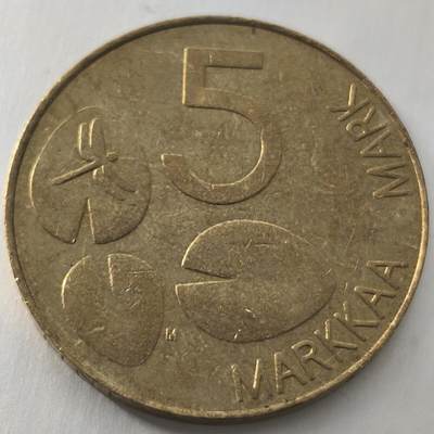 Krab外币市集Vol.23 - 芬兰1993年5suomi