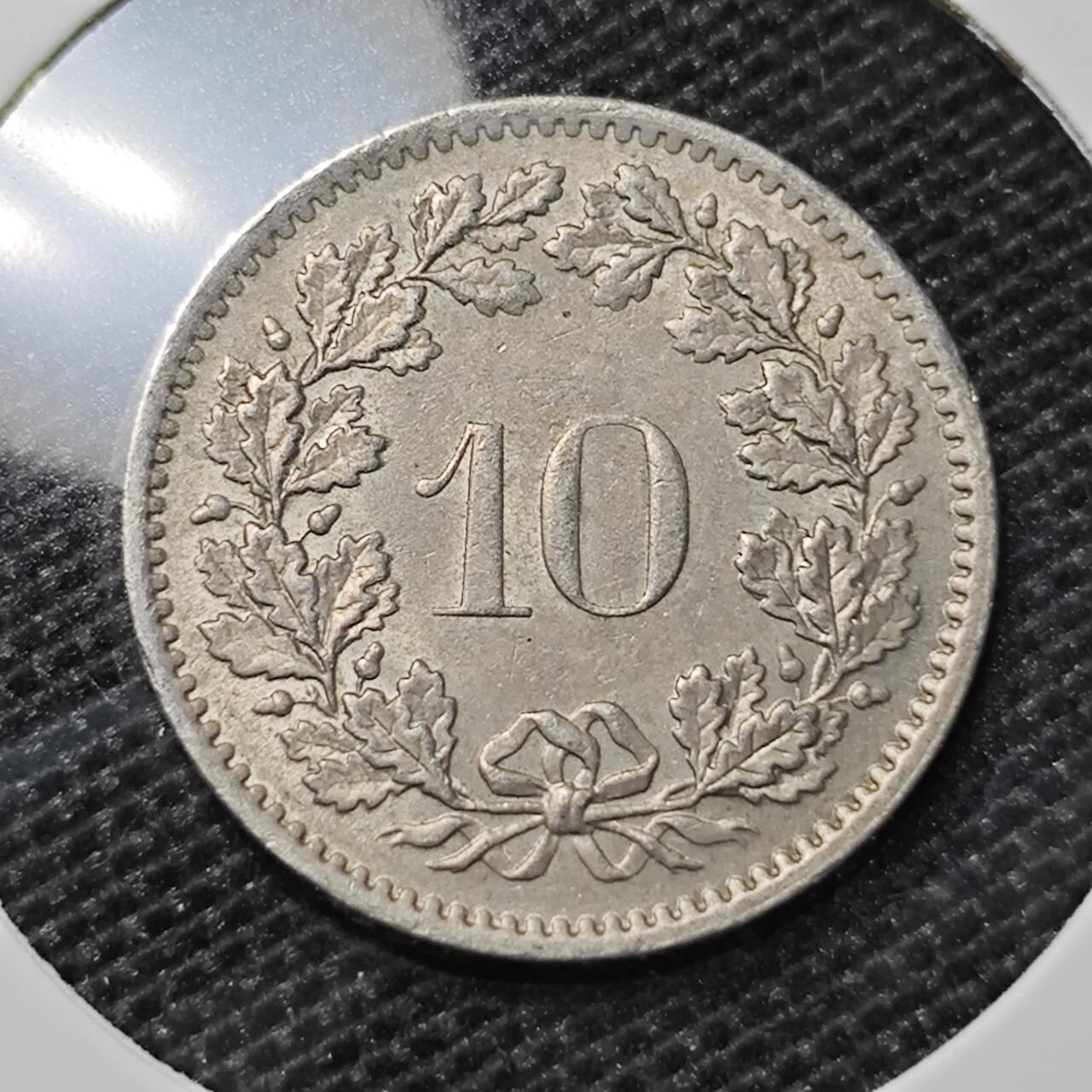KK钱币收藏小铺 第316期 2月预留时间 周末发货 1970瑞士10分