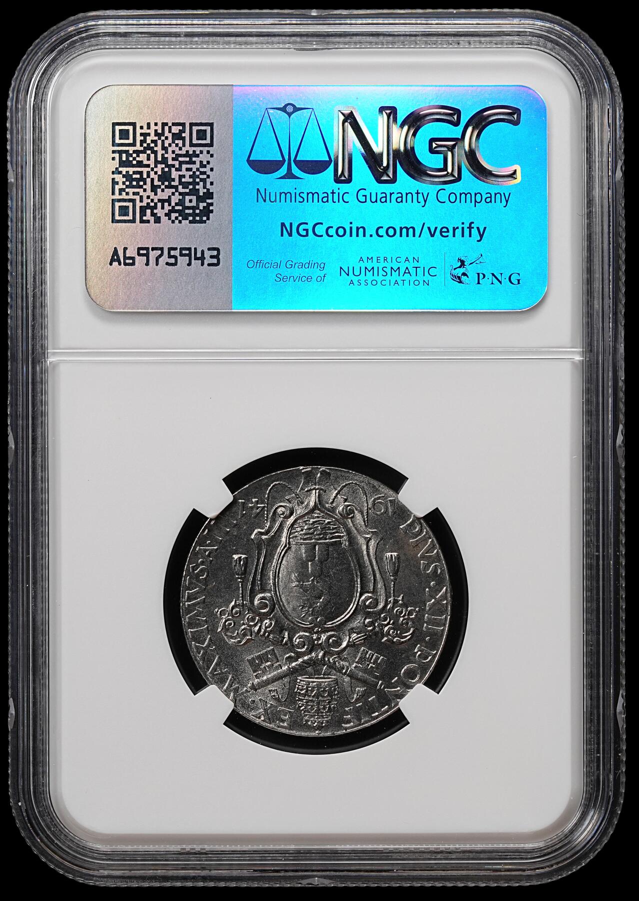 修遠堂世界钱币第七十九期 NGC MS64 1941年梵蒂冈1里拉