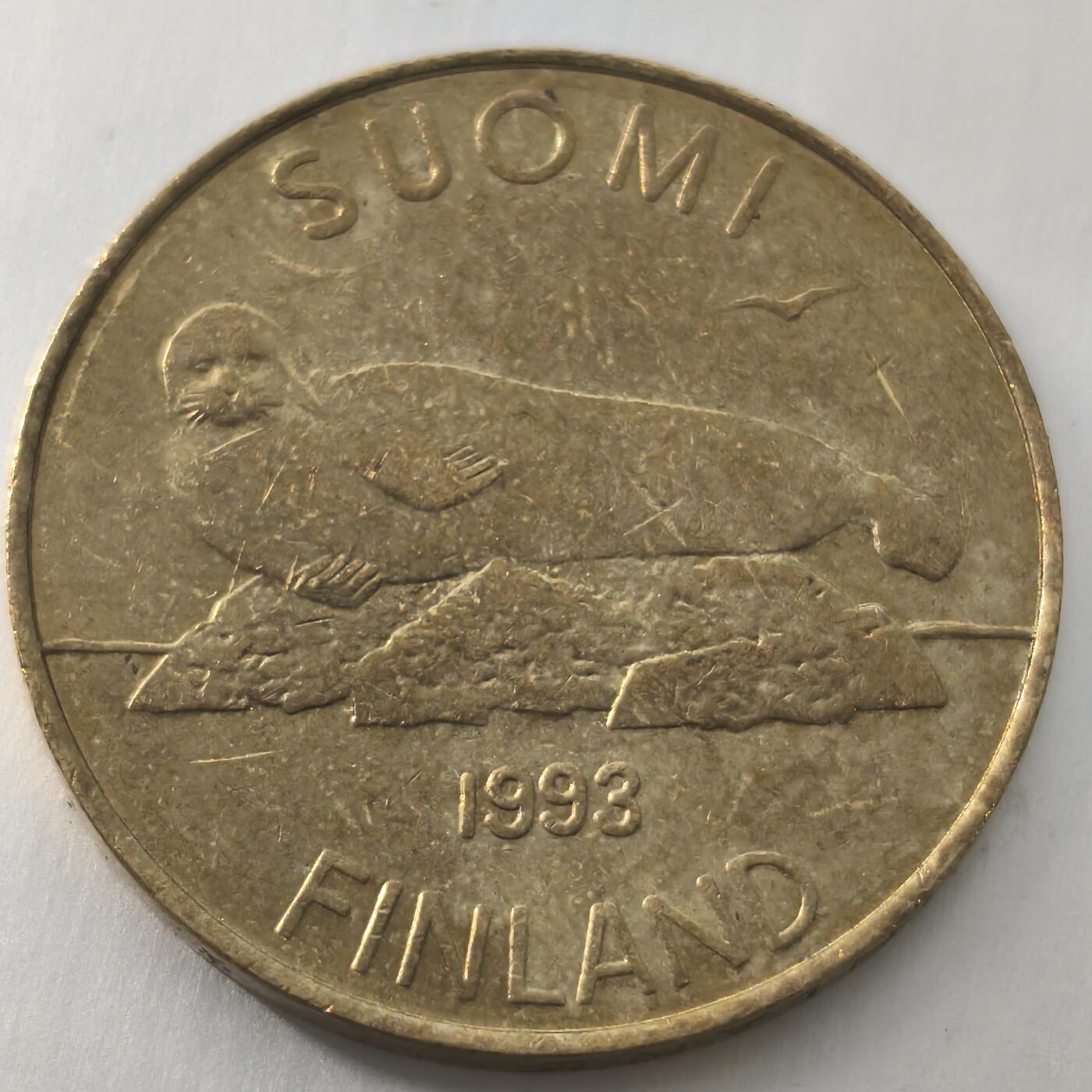 Krab外币市集Vol.23 芬兰1993年5suomi