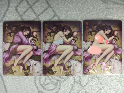 花开卡拍第33期（8月3号周日截拍，品控勿拍!!!拍品不寄存，运费5元，自制卡难免瑕疵，可能存在轻微撞角爆边等出厂瑕疵，品控介意勿拍！） - 燎原卡牌 乱世红颜-邹夫人 三渐变 钻闪