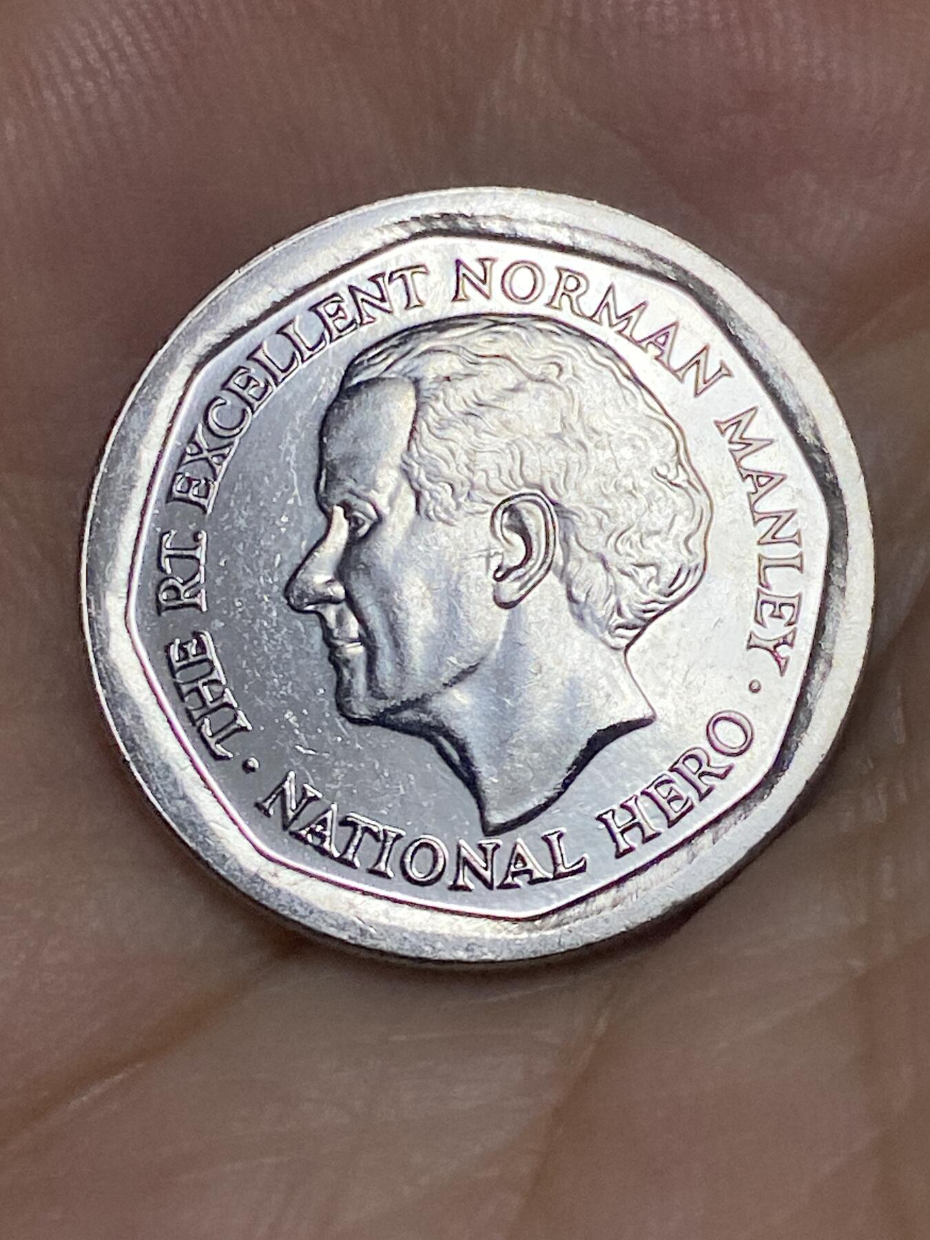 2025年第七十五场(总第一百零一场）外国好品散币(免佣金) 牙买加🇯🇲1994年5元(独立后第二套第二版，内圈八边形首发年)