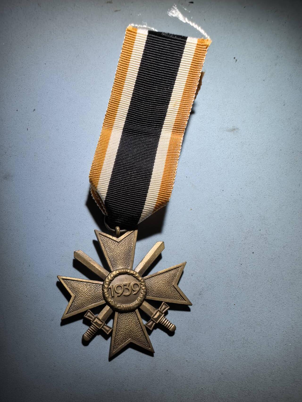 盛世勋华——号角文化勋章邮票专场拍卖第273期 德国（1939）二级佩剑战功十字勋章 铜质