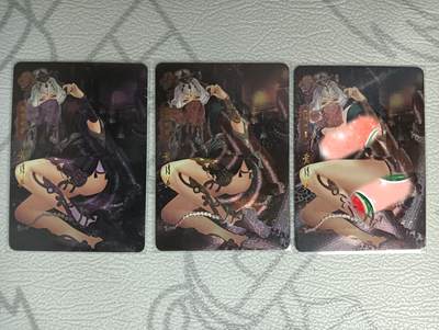 花开卡拍第33期（8月3号周日截拍，品控勿拍!!!拍品不寄存，运费5元，自制卡难免瑕疵，可能存在轻微撞角爆边等出厂瑕疵，品控介意勿拍！） - 卡将卡牌 黄月英三渐变 第三张是艺术版 粗闪