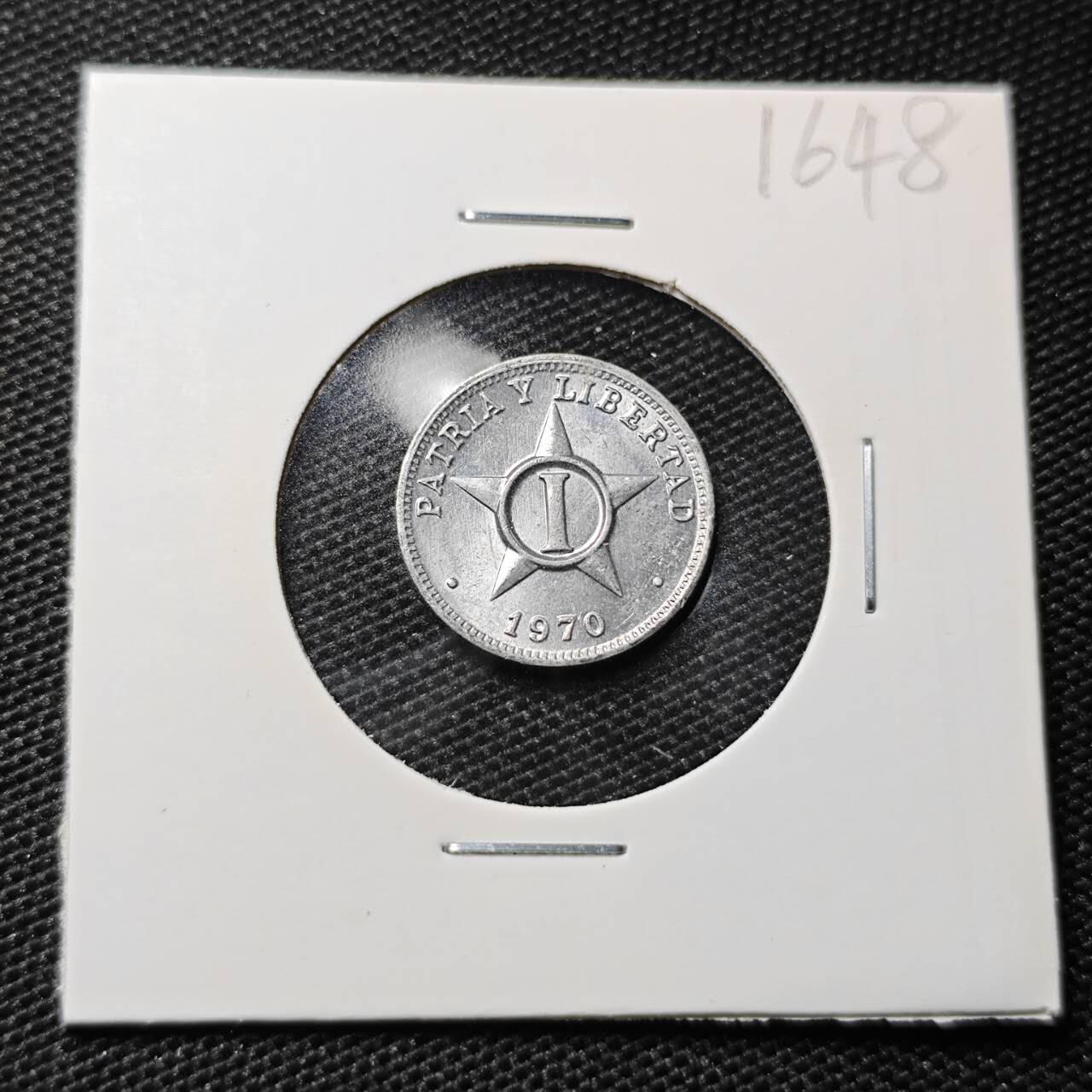 KK钱币收藏小铺 第316期 2月预留时间 周末发货 1970古巴1分 
