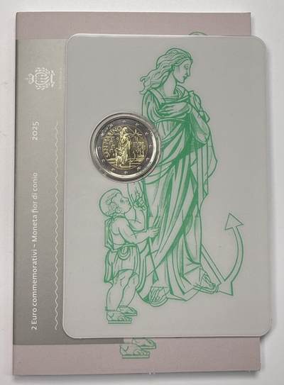 S&S Numismatic世界钱币-拍卖 第112期  - 圣马力诺2025年 禧年-希望的朝圣者 2欧元双色纪念币卡币