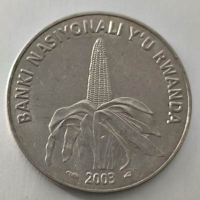 Krab外币市集Vol.23 - 卢旺达2003年50分