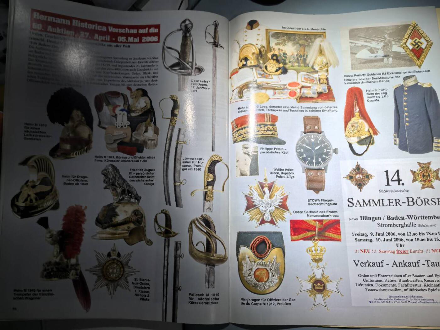 盛世勋华——号角文化勋章邮票专场拍卖第273期 德国出版 Militaria-Magazin杂志 2006年三四月刊总第122期 50页