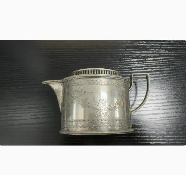 康怡轩钱币【银器 中国纪念币包装盒 专场】第454期 英国回流银茶壶奶罐