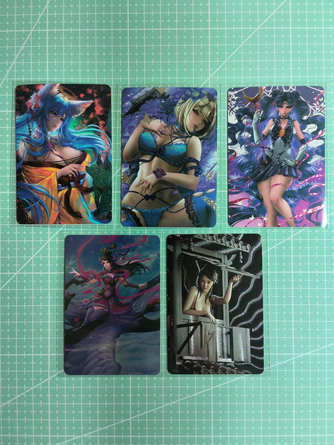 C先生卡牌 第8期 豪杰传亲签 西游姬亲签 卡德曼亲签 人间传亲签（品控显微镜勿拍！默认微瑕。持续收拍品中。。欢迎送拍） 卡通 游戏动漫 妹卡  5张