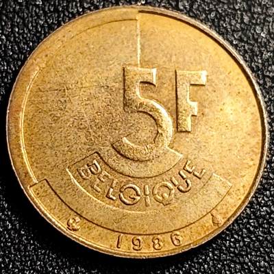 泉币菌-第69场-精品欢乐场-第2场 / 福利放送，感谢大家一直以来的支持。68-72场中，凡拍中15单及以上者，非偏远地区购买者，其所购所有商品满30包邮。       （特别说明：偏远地区包邮条件除满足购满15单及以上外，内蒙古、青海、西藏、宁夏需要满48包邮，新疆、西藏需要满68包邮。） 1986年 比利时早期5法郎铜币 分裂的人格 