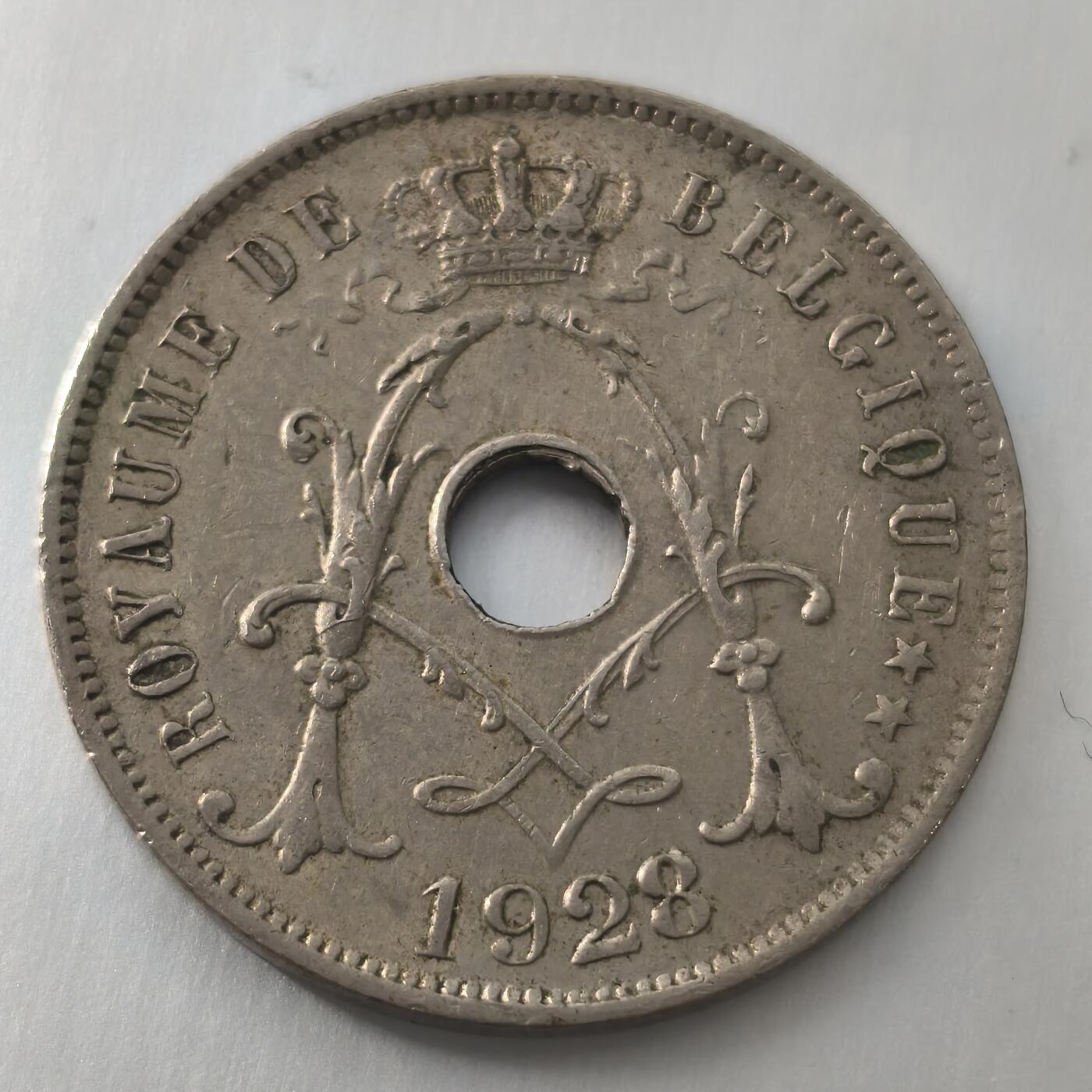 Krab外币市集Vol.23 比利时1928年25分