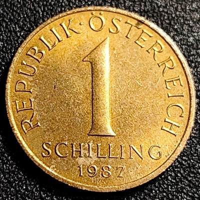 泉币菌-第69场-精品欢乐场-第2场 / 福利放送，感谢大家一直以来的支持。68-72场中，凡拍中15单及以上者，非偏远地区购买者，其所购所有商品满30包邮。       （特别说明：偏远地区包邮条件除满足购满15单及以上外，内蒙古、青海、西藏、宁夏需要满48包邮，新疆、西藏需要满68包邮。） 原铜光美品 1987年 奥地利1先令铜币 雪绒花