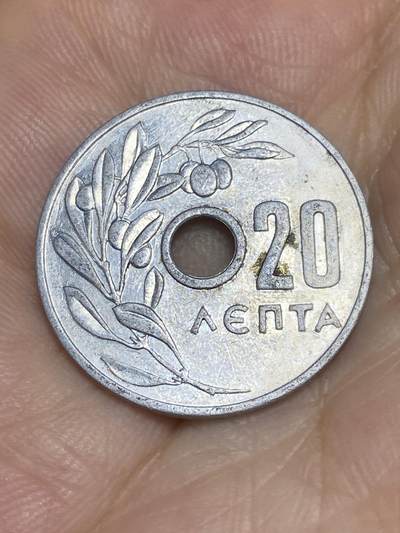 2025年第七十五场(总第一百零一场）外国好品散币(免佣金) - 希腊王国1954年20雷普塔(保罗一世时期)