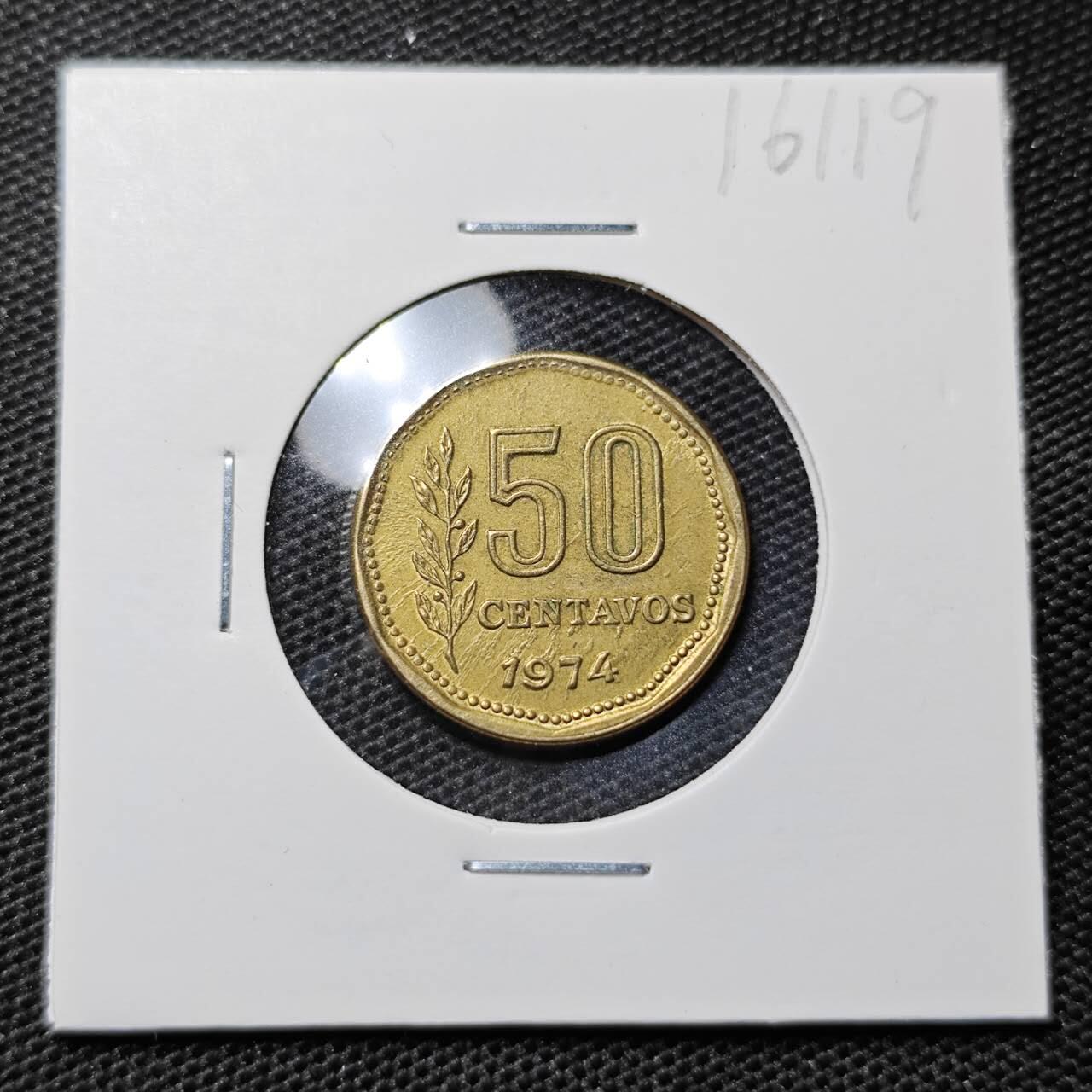 KK钱币收藏小铺 第316期 2月预留时间 周末发货  1974阿根廷50分