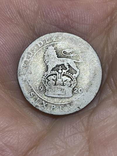 2025年第七十五场(总第一百零一场）外国好品散币(免佣金) - 英国🇬🇧1920年6便士银币(乔治五世第二版)
