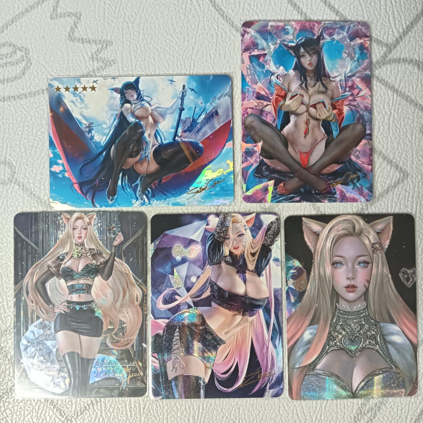 花开卡拍第33期（8月3号周日截拍，品控勿拍!!!拍品不寄存，运费5元，自制卡难免瑕疵，可能存在轻微撞角爆边等出厂瑕疵，品控介意勿拍！）
