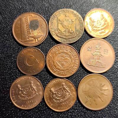 泉币菌-第69场-精品欢乐场-第2场 / 福利放送，感谢大家一直以来的支持。68-72场中，凡拍中15单及以上者，非偏远地区购买者，其所购所有商品满30包邮。       （特别说明：偏远地区包邮条件除满足购满15单及以上外，内蒙古、青海、西藏、宁夏需要满48包邮，新疆、西藏需要满68包邮。） 亚洲币 9枚