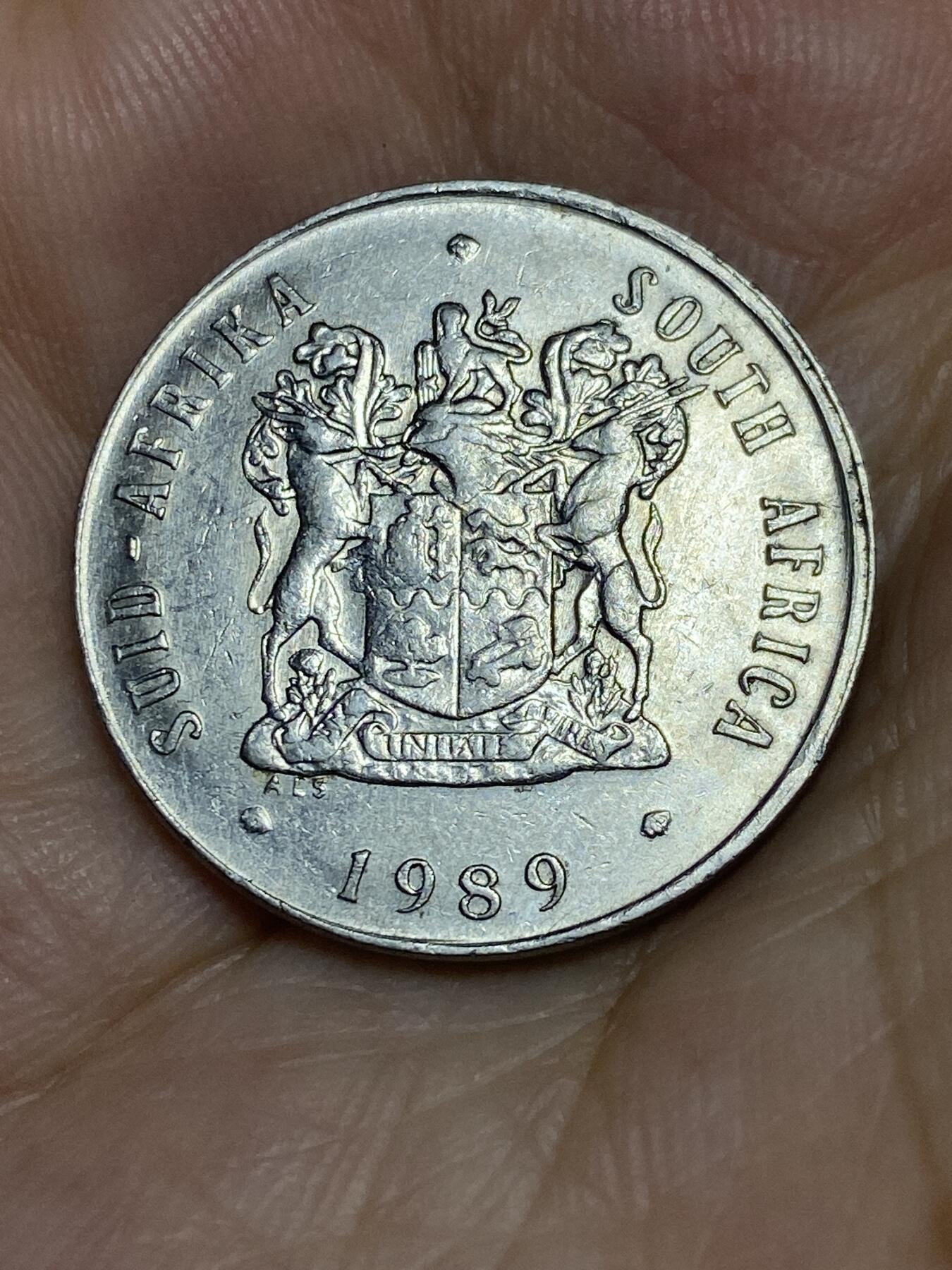 2025年第七十五场(总第一百零一场）外国好品散币(免佣金) 南非🇿🇦1989年20分(独立后第七套)