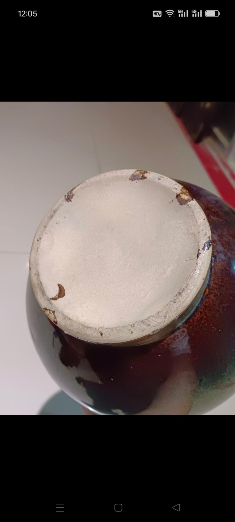 老磁州窑钧釉虎头双耳瓶，器形漂亮，保存完好，品相一流，比较难得少见，包老