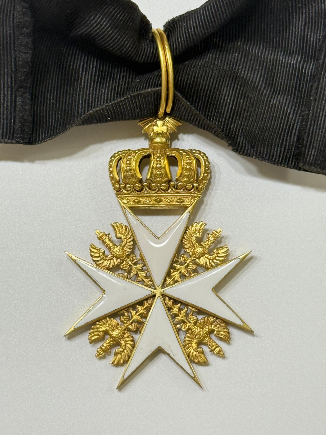 RimeNova韵星2025军品类夏季拍卖会-- RimeNova 2025 Summer Militaria Sale 德意志帝国普鲁士王国圣约翰勋章—18K金质珐琅