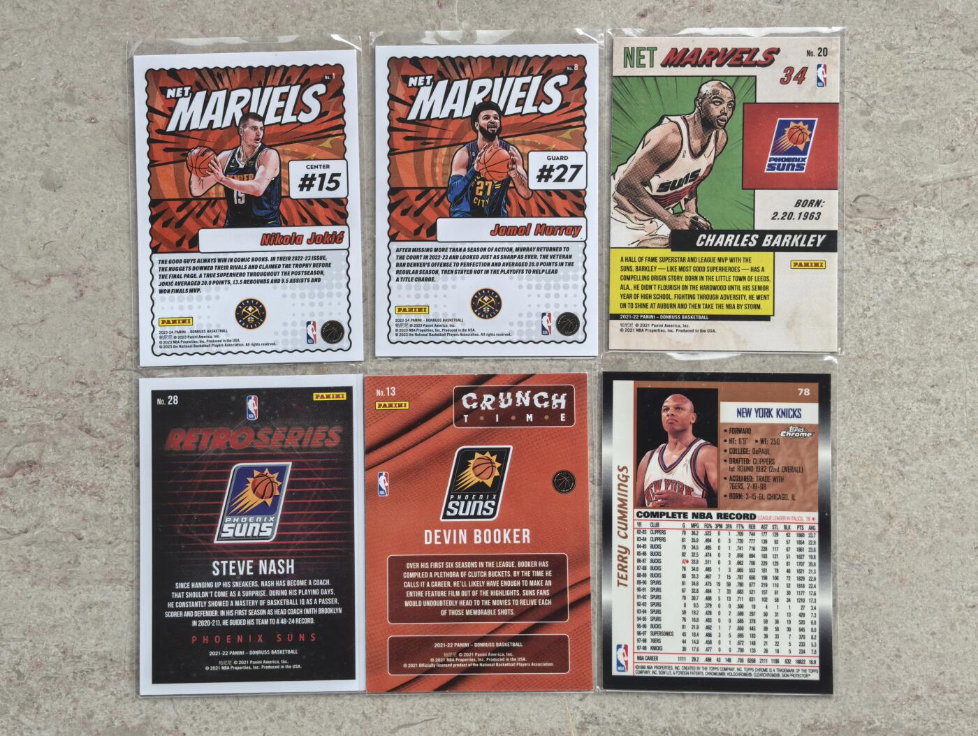 【博洋堂】卡牌拍卖专场第002期 Panini NBA 各种特卡 约基奇 纳什 巴克利等6张一组 少见