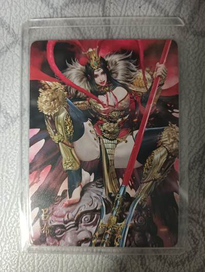 花开卡拍第33期（8月3号周日截拍，品控勿拍!!!拍品不寄存，运费5元，自制卡难免瑕疵，可能存在轻微撞角爆边等出厂瑕疵，品控介意勿拍！） - 焱卡 豪杰传2三国姬 黑暗王朝 吕布 普卡